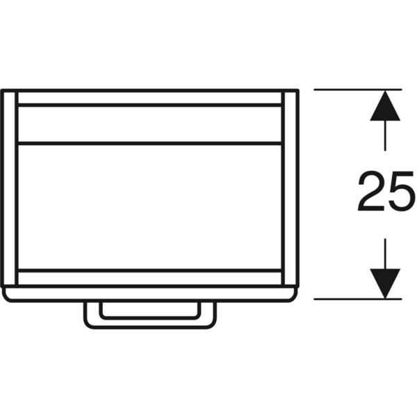 Allaskaappi IDO Glow Square tummanruskea yhdellä ovella