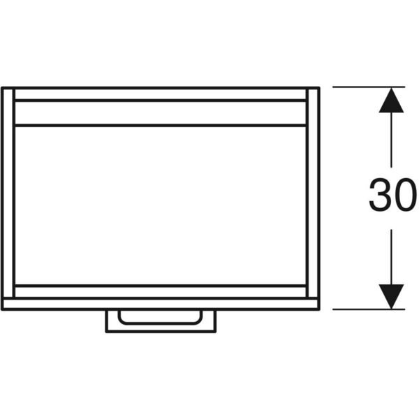 Allaskaappi IDO Glow Square valkoinen yhdellä ovella