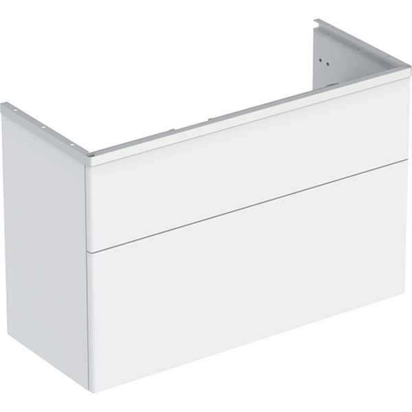 Allaskaappi IDO Glow Square valkoinen kahdella laatikolla