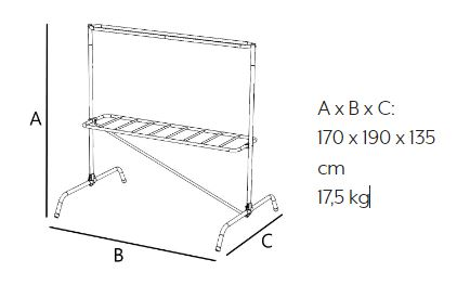 Tuuletusteline Varax kuumasinkitty