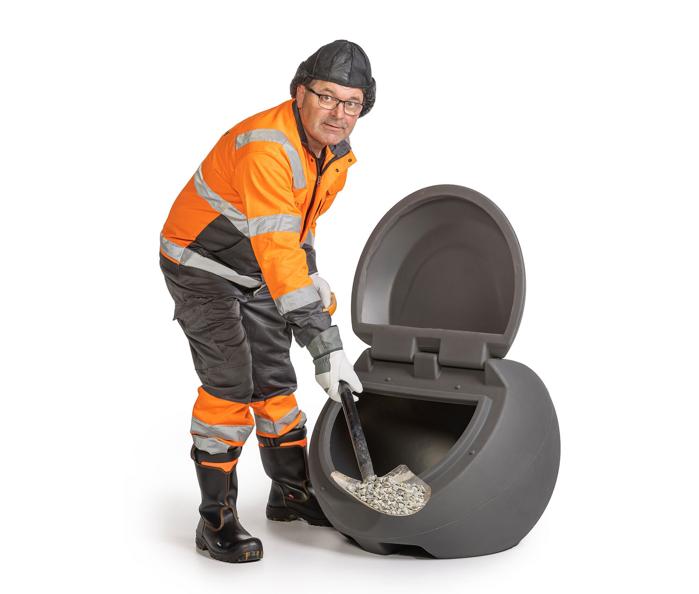 Hiekoitusastia Inora 120l harmaa