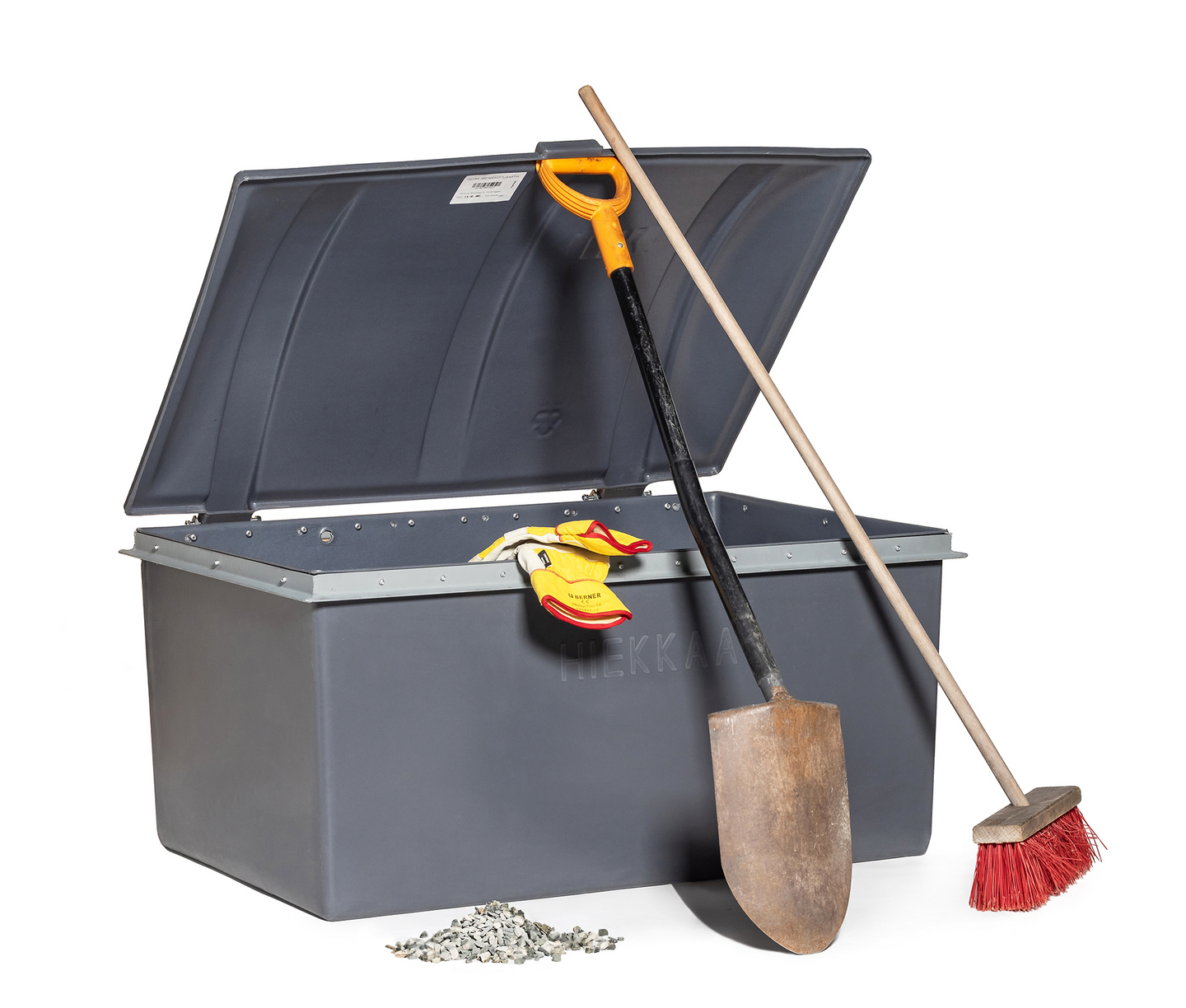 Hiekoitusastia Inora 350l harmaa