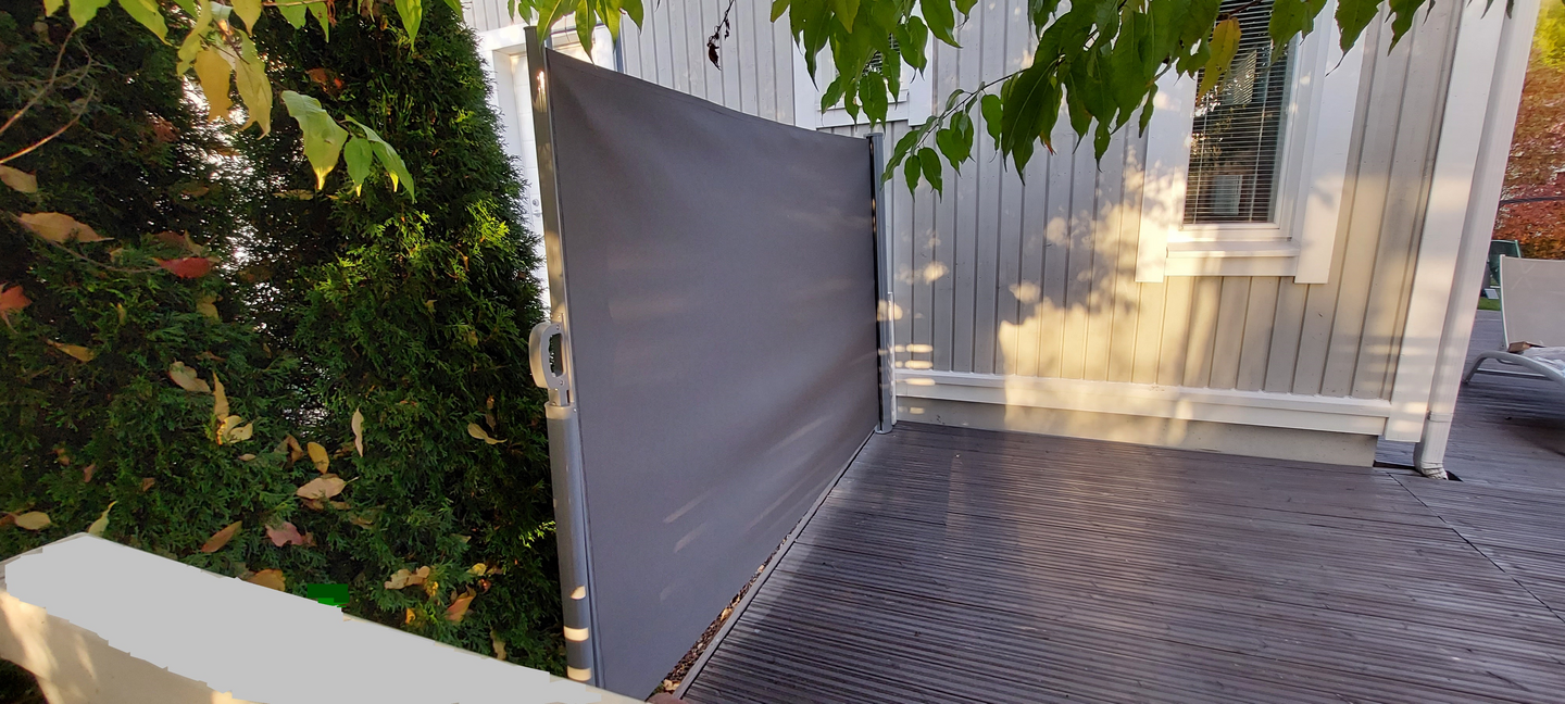 Sivumarkiisi Cello 160x250cm harmaa