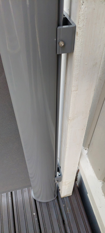 Sivumarkiisi Cello 160x250cm harmaa