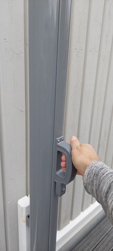 Sivumarkiisi Cello 160x250cm harmaa