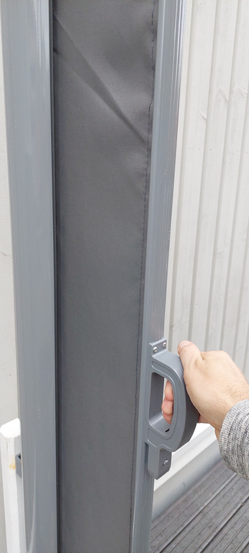 Sivumarkiisi Cello 160x250cm harmaa