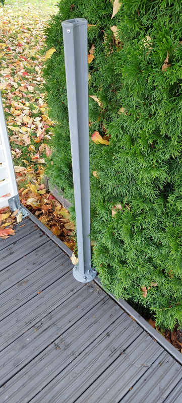 Sivumarkiisi Cello 160x250cm harmaa