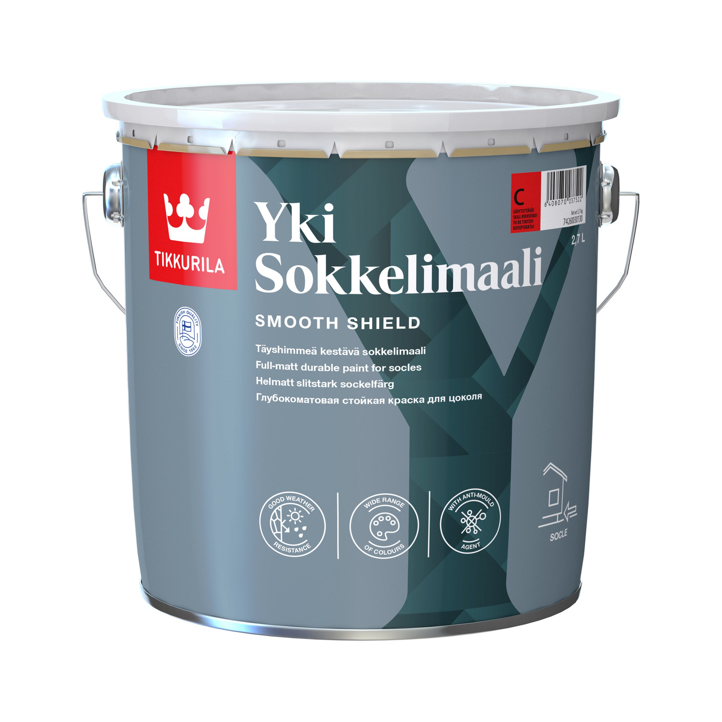 Yki Sokkelimaali 2,7l A valkoinen sävytettävissä - K-Rauta