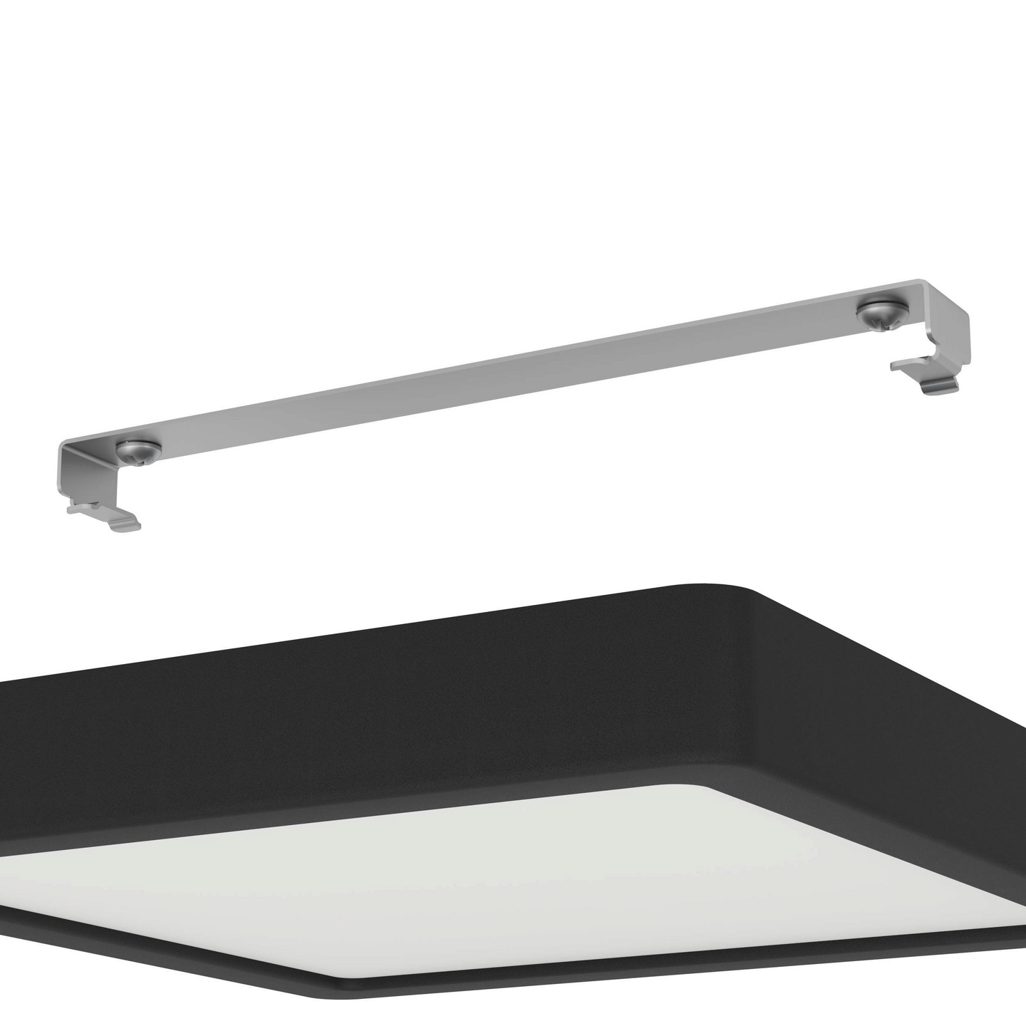 Plafondi EGLO Fueva 5 led 17W 21x21cm musta/valkoinen