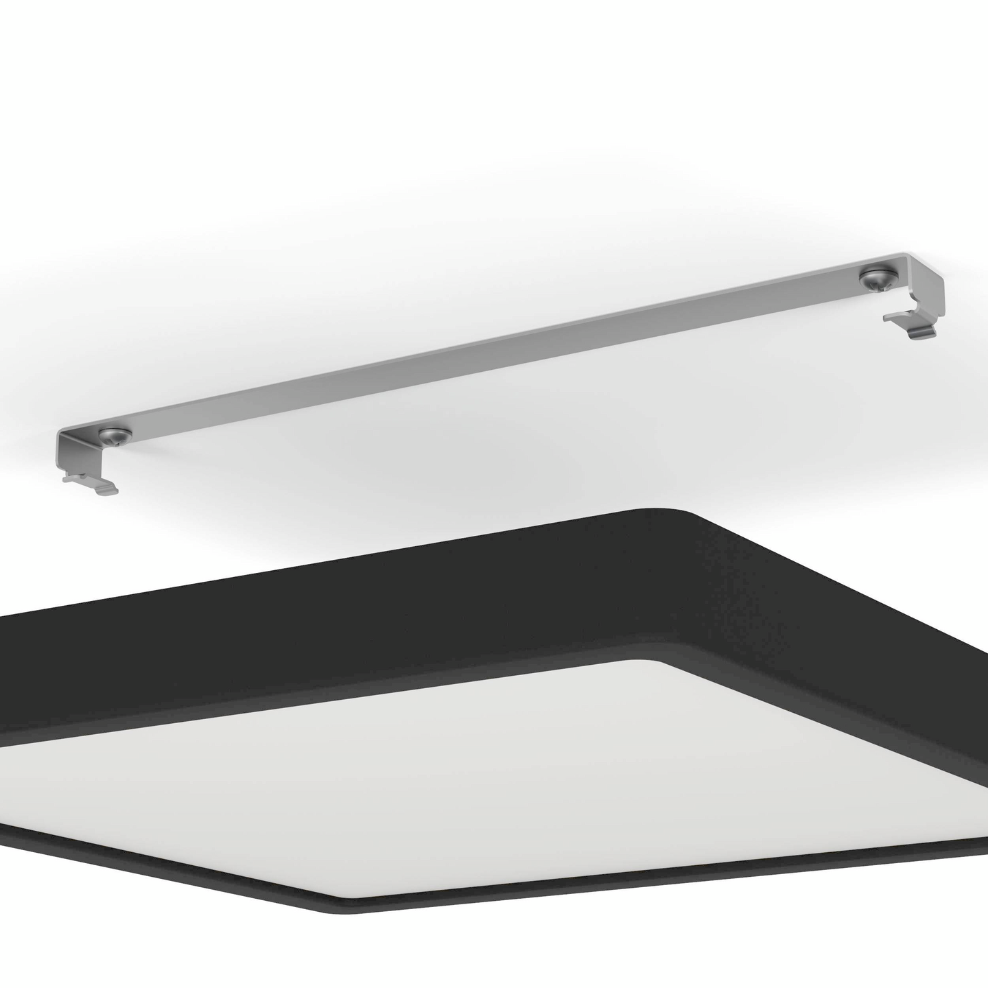 Plafondi EGLO Fueva 5 led 20,5W 28,5x28,5cm musta/valkoinen