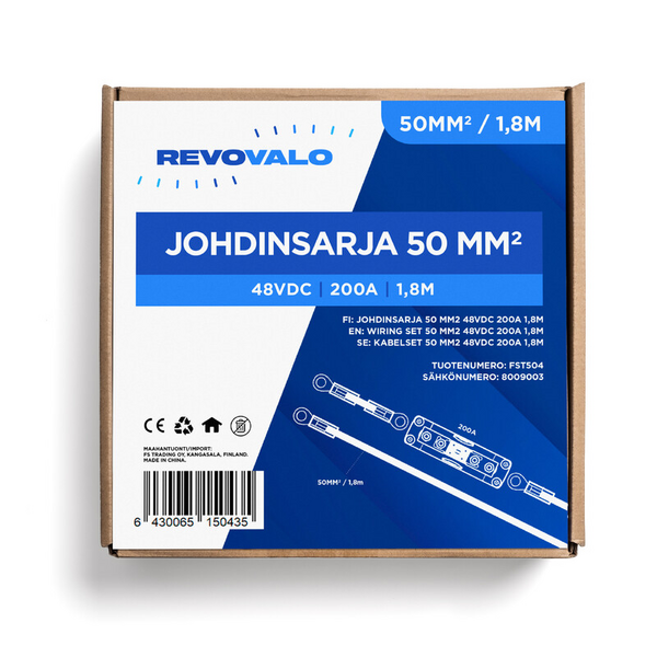 Johdinsarja Revovalo PV-Offgrid 48VDC 200A 1,8m