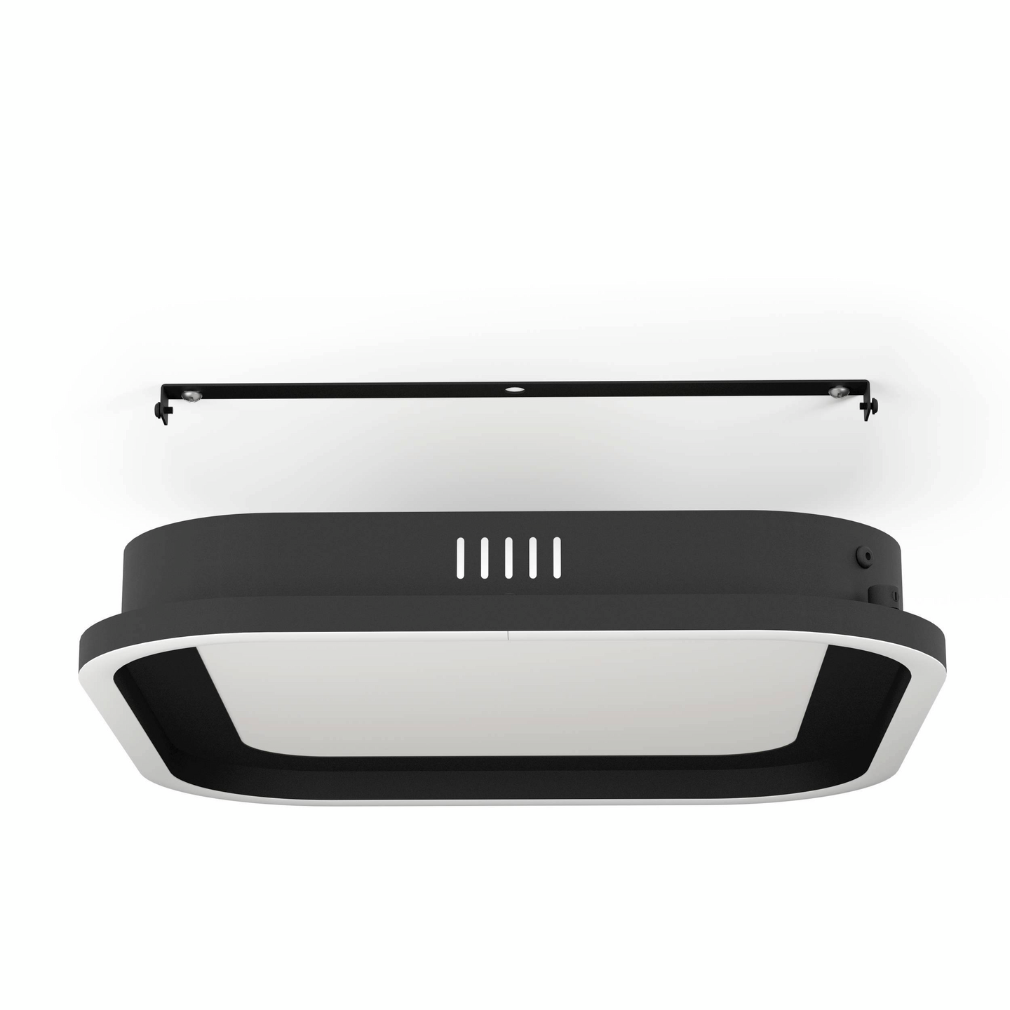 Plafondi EGLO Calagrano led 11W ja 10W 37,5x37,5cm musta/valkoinen