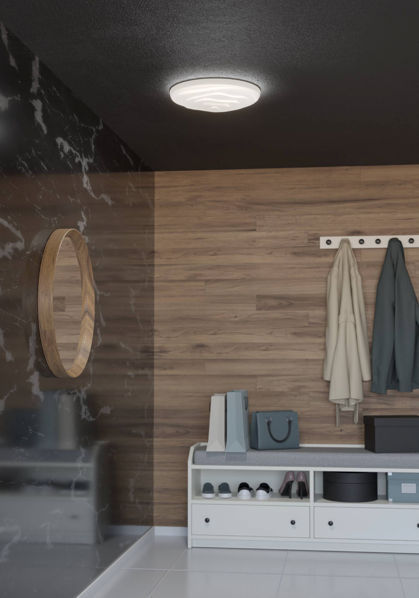 Plafondi EGLO Battistona led 20,8W 48cm valkoinen