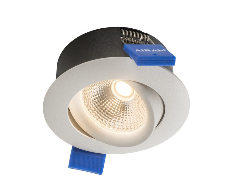 Alasvalo Airam Compact IP44 5W/830 DIM valkoinen suunnattava