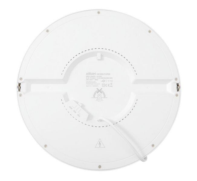 Alasvalo Airam Cio Multi IP20 16W 830/840/865 himmennettävä valkoinen