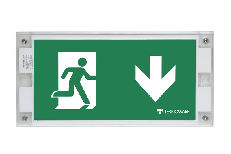 Opastevalaisin Teknoware Solid Exit Y3071w140 24-230v 30m