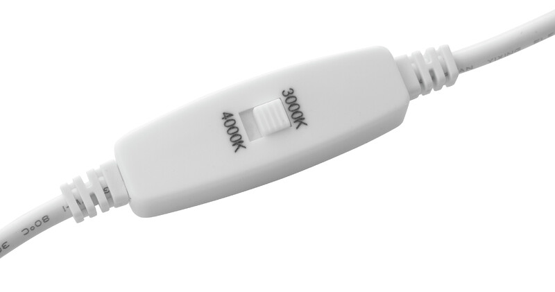 Alasvalo Airam Flat R Duo 120 IP44 8W 830/840 himmennettävä valkoinen