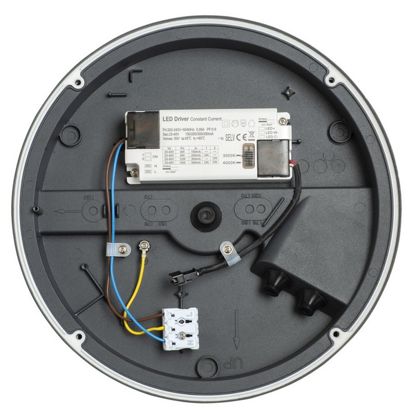 Ulkoseinävalaisin Airam Halo 14W 830/840 IP65 PCO antrasiitti