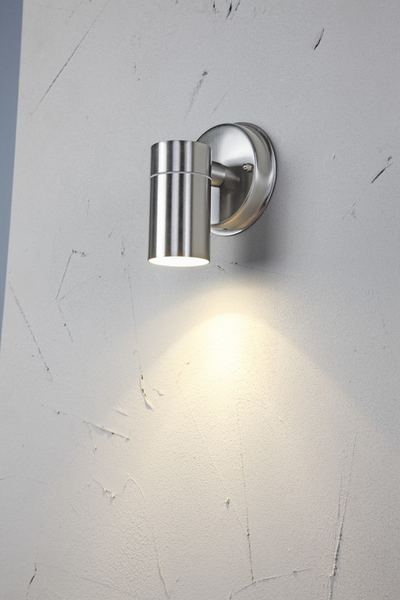 Ulkoseinävalaisin Airam Alppila 1S GU10 35W ruostumaton teräs