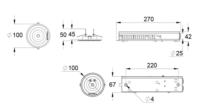 Turvavalaisin Teknoware Linespot II 230vac IP20 1h