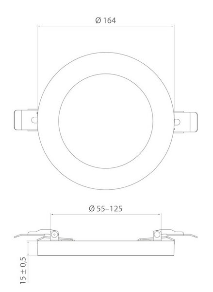 Alasvalo Airam Cio Multi IP20 9W 830/840/865 himmennettävä valkoinen