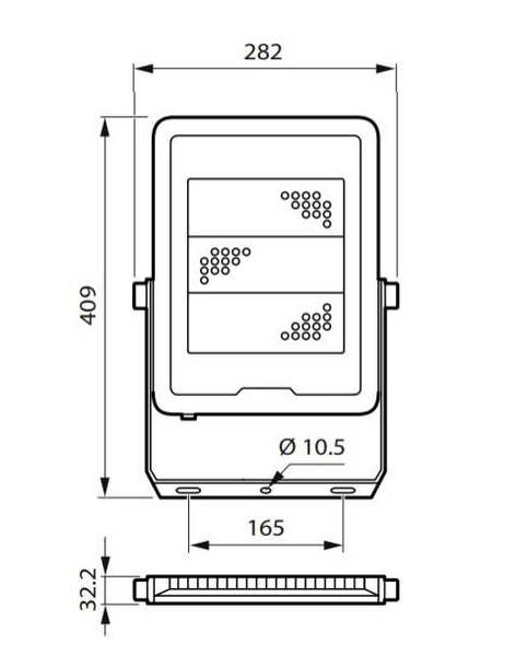 Valonheitin Philips Ledinaire Fl BVP165 Led 120/840 Psu 100W Awb