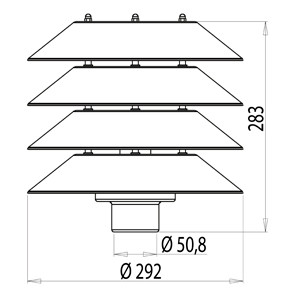 Pylväsvalaisin Ensto Käpy AT101ALV 100W valkoinen
