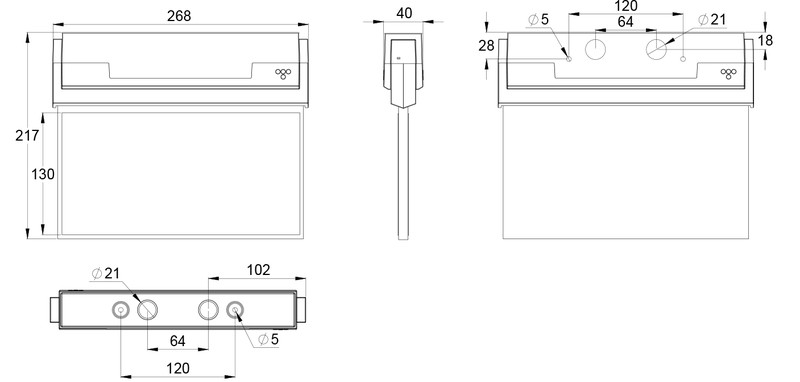 Opastevalaisin Teknoware 80 230V 26m
