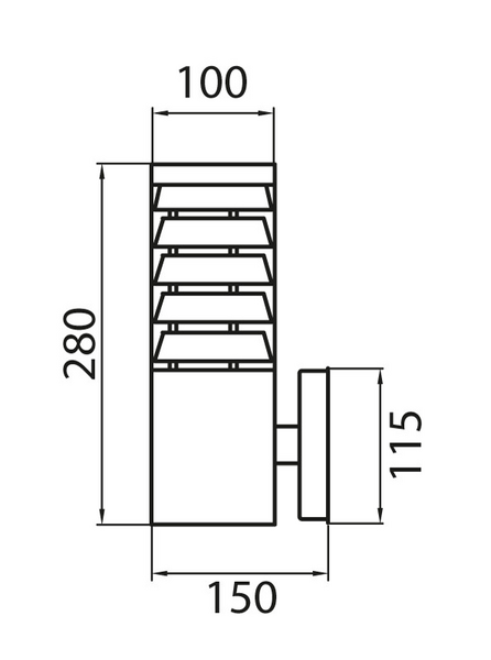 Ulkoseinävalaisin Airam Puistola E27 60W ruostumaton teräs