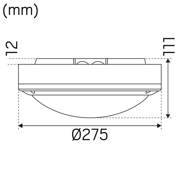 Pinta-asennusvalaisin Hide-a-lite Moon Public pyöreä antrasiitti IK10