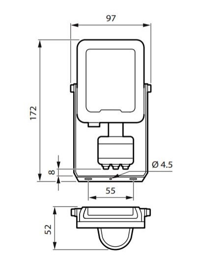Valonheitin PHILIPS Ledinaire Fl BVP164 Led24/840 PSU 20W SWB M