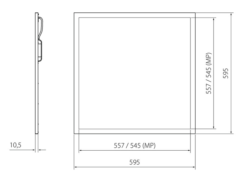 Moduulivalaisin Airam Plata IP20 40W/830 DA2 PCO valkoinen