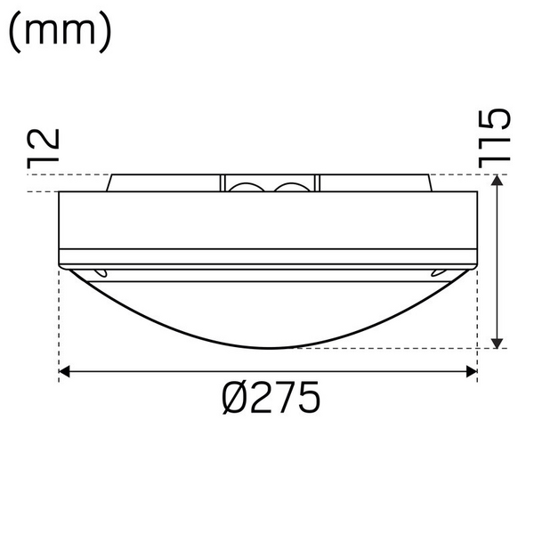 Pinta-asennusvalaisin Hide-a-lite Moon Public Eye antrasiitti IK10