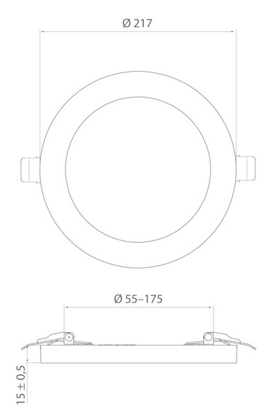 Alasvalo Airam Cio Multi IP20 12W 830/840/865 himmennettävä valkoinen
