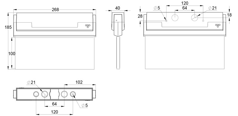 Opastevalaisin Teknoware Opas 80 Y8041w103 24v 20m