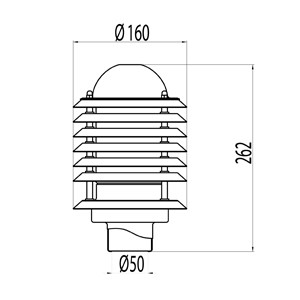 Pihapiirivalaisin Ensto Averia AVGP05GH IP44 60W E27