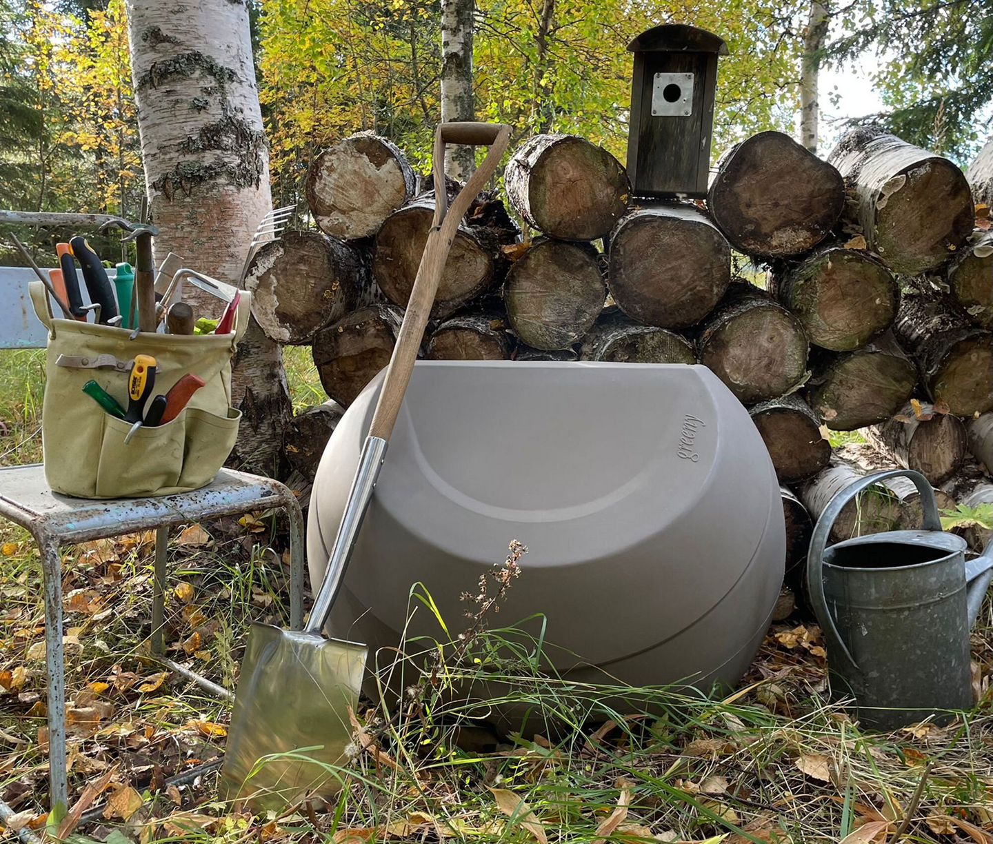 Hiekoitusastia Inora 120l harmaa