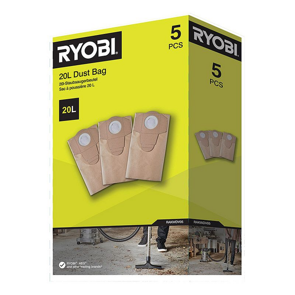 Pölypussi Ryobi RAKWDV05 5kpl