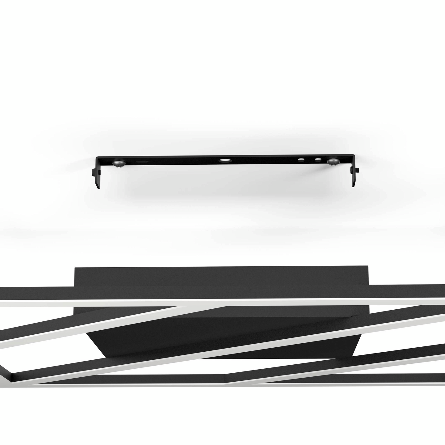 Kattovalaisin EGLO Ulisano led 21W 42x42cm musta/valkoinen