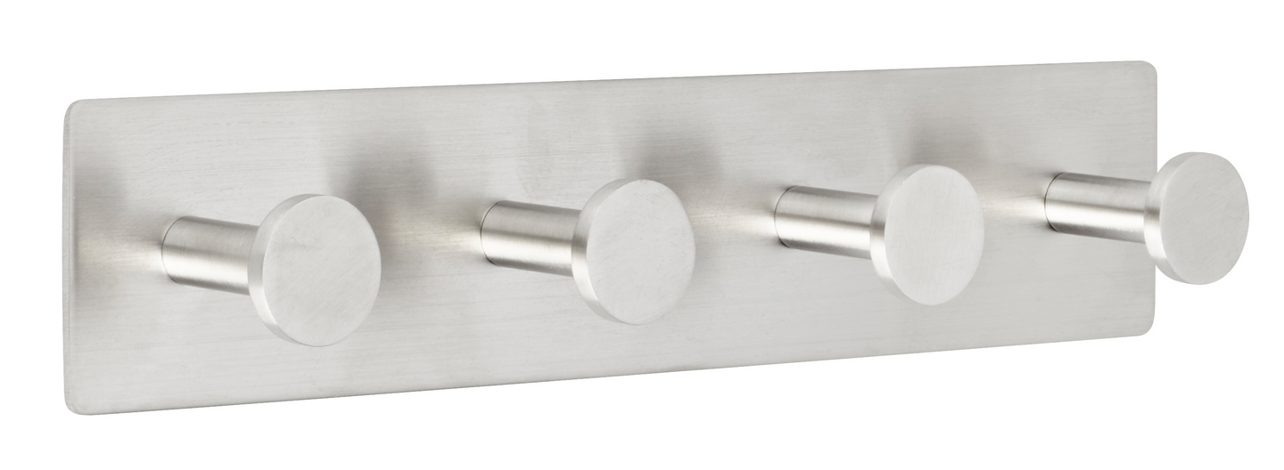 Tarrakoukku Cello Dot 4 koukkua ruostumaton teräs harjattu