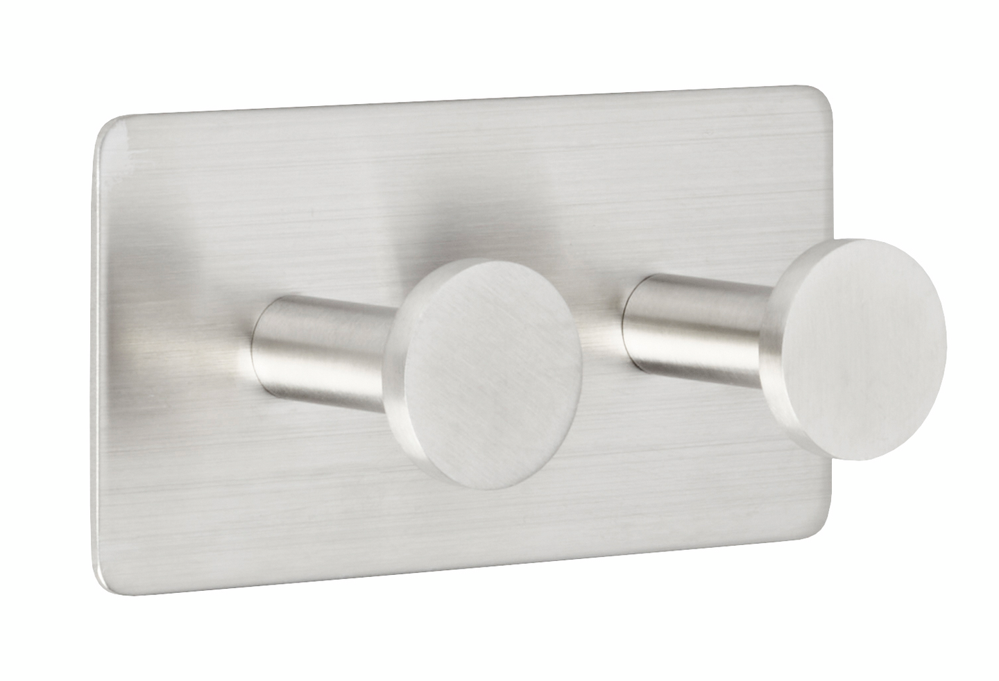 Tarrakoukku Cello Dot 2 koukkua ruostumaton teräs harjattu