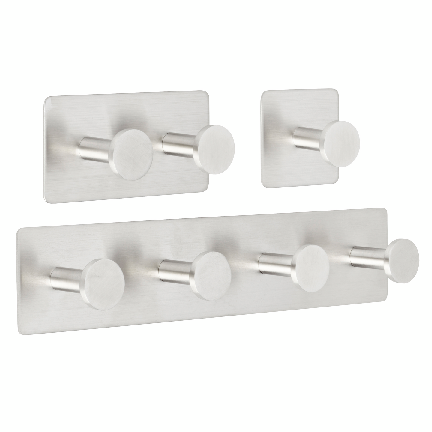 Tarrakoukku Cello Dot 2 koukkua ruostumaton teräs harjattu