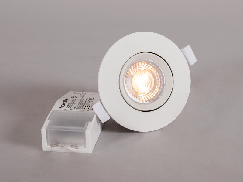 Alasvalo Hide-a-lite Comfort IP44 510lm 6,5W 2/3/4K himmennettävä valkoinen