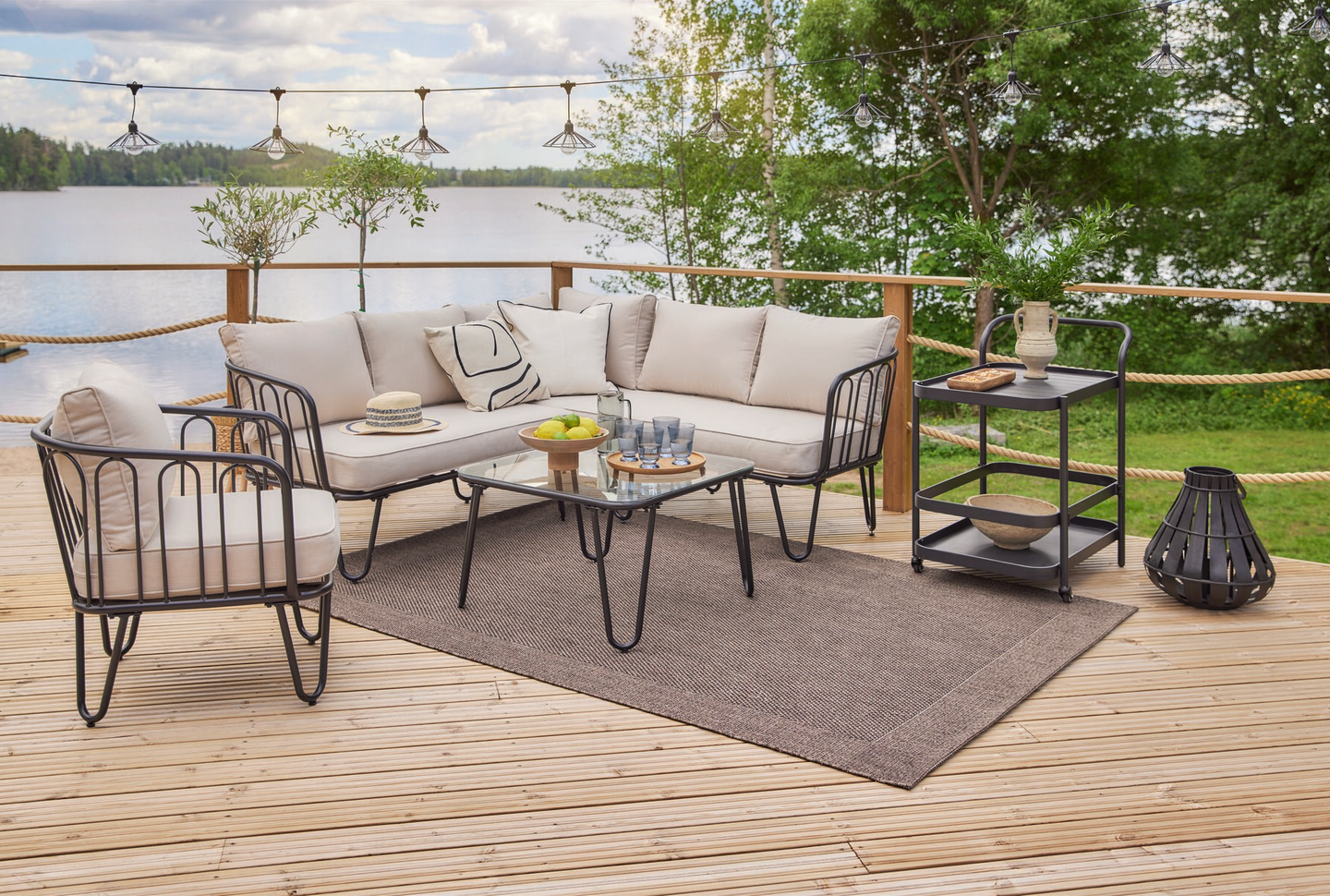 Tarjoiluvaunu Cello Trolley  78x48x84cm