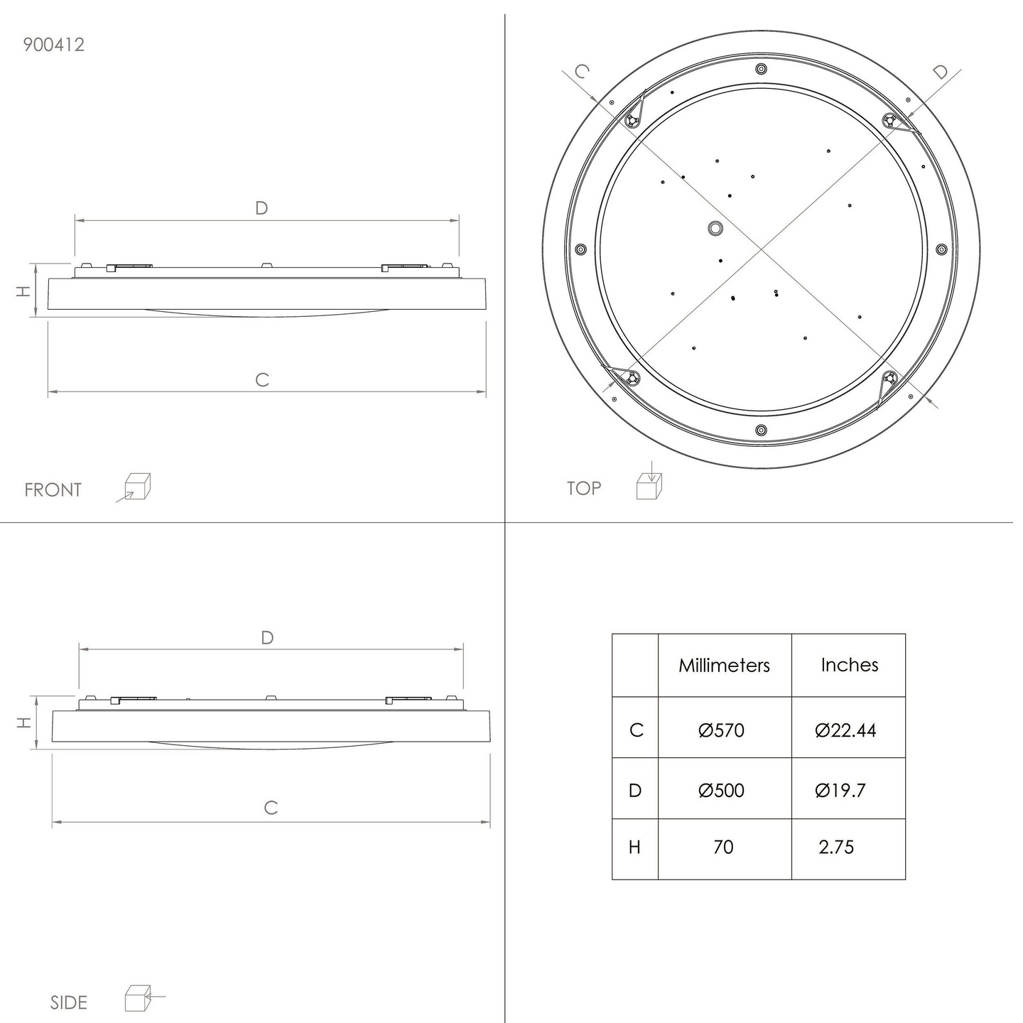 Plafondi EGLO connect.z Montemorelos-Z led 34,5W 57cm musta/valkoinen kristalli