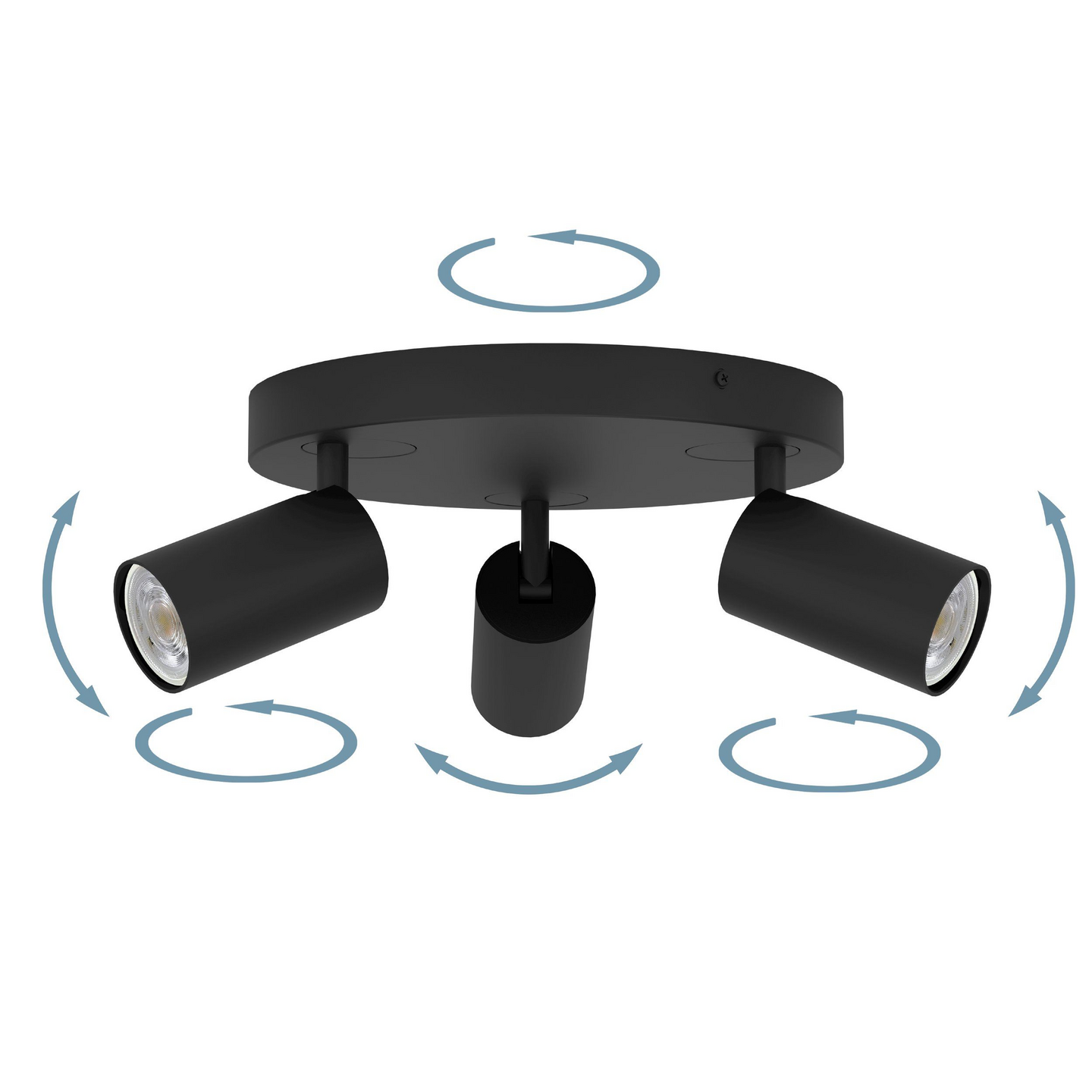 Spottivalaisin EGLO connect.z Telimbela-Z led 3-osainen 3x4,9W 25cm musta