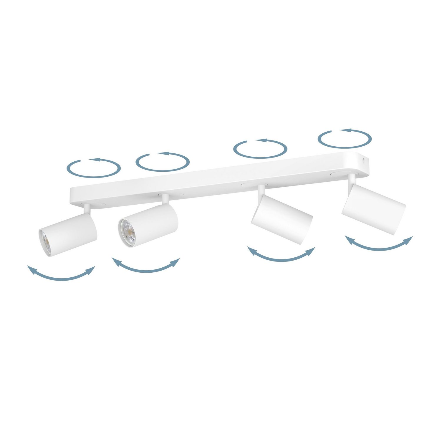 Spottivalaisin EGLO connect.z Telimbela-Z led 4-osainen 4x4,9W 58x8cm valkoinen