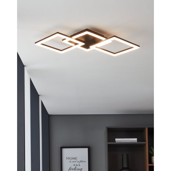 Kattovalaisin EGLO connect.z Paranday-Z led 32,4W 65x31cm musta/valkoinen