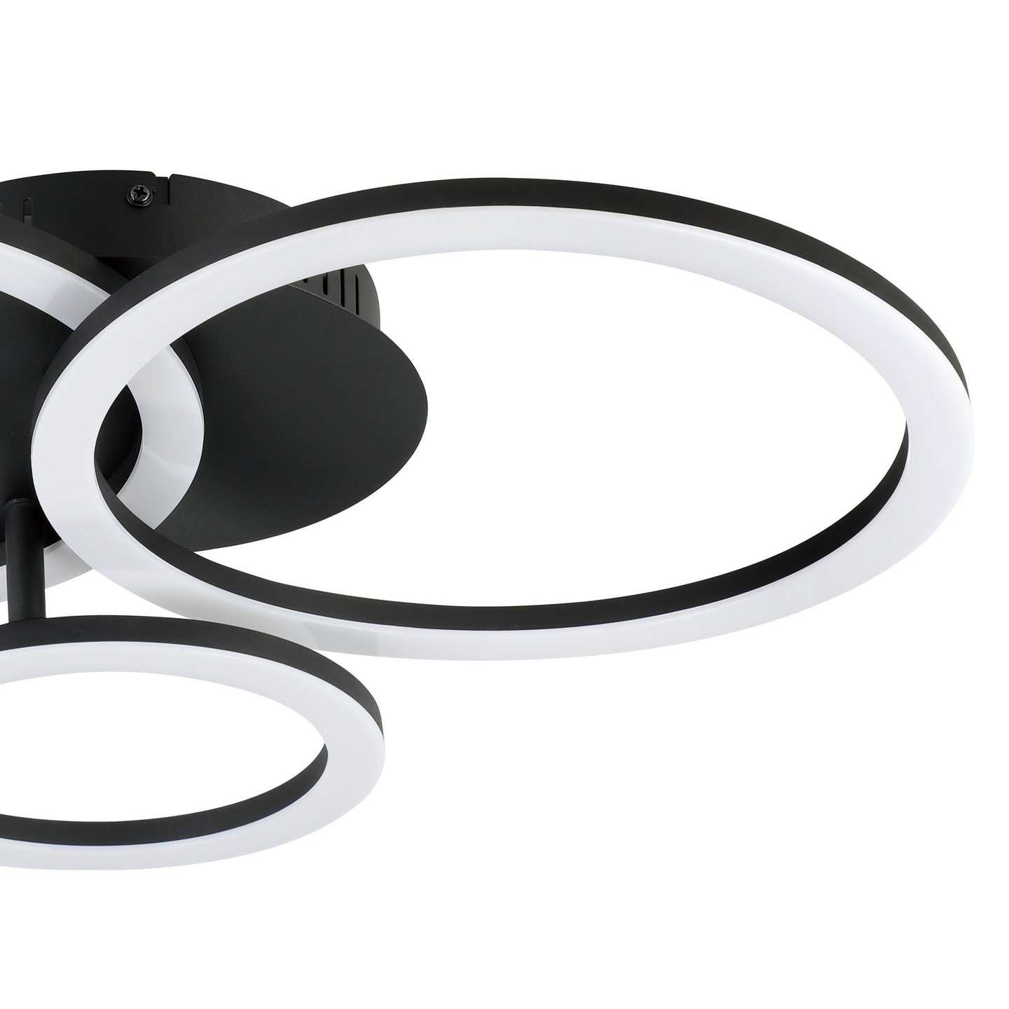 Kattovalaisin EGLO connect.z Parrapos-Z led 33W 54,5x44,5cm musta/valkoinen