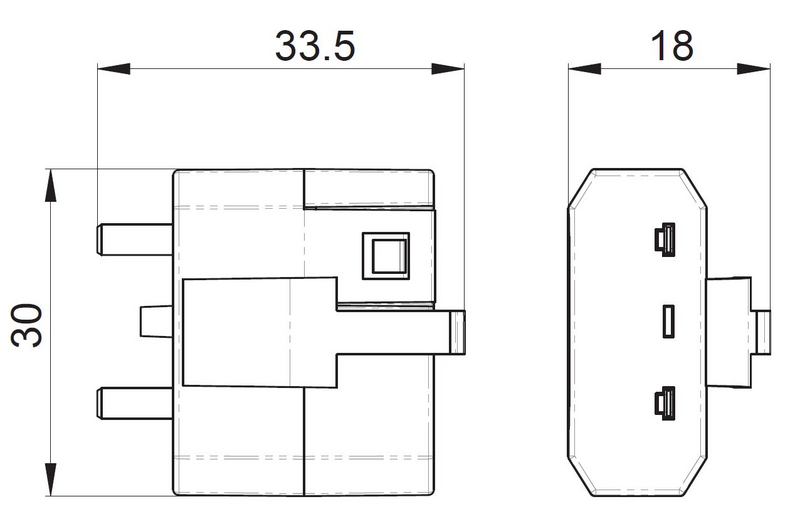 Valaisinpistotulppa OPAL DCL 0-luokka valkoinen